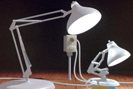 Pixar 成為一家獨立的電影動畫製作公司後，在 1986 年出品了一部名叫《Luxo Jr.》的影片，後來片中的跳跳燈就成為 Pixar 公司的識別標誌。
