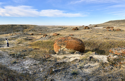 Red Rock Coulee 巨型凝固石球，似登陸地球的飛碟群。