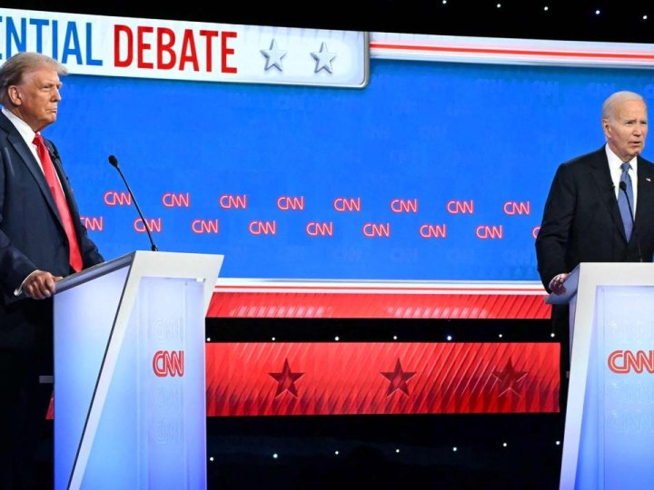 拜登及特朗普出席首場電視辯論