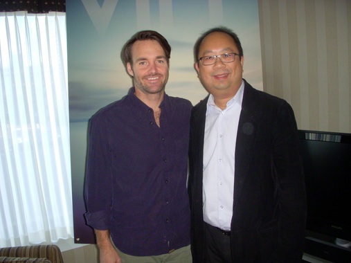 description影評人馬光浩與演員 Will Forte 合照。Will Forte 憑 Saturday Night Live 走紅，近年轉戰電影圈，成績不俗。0