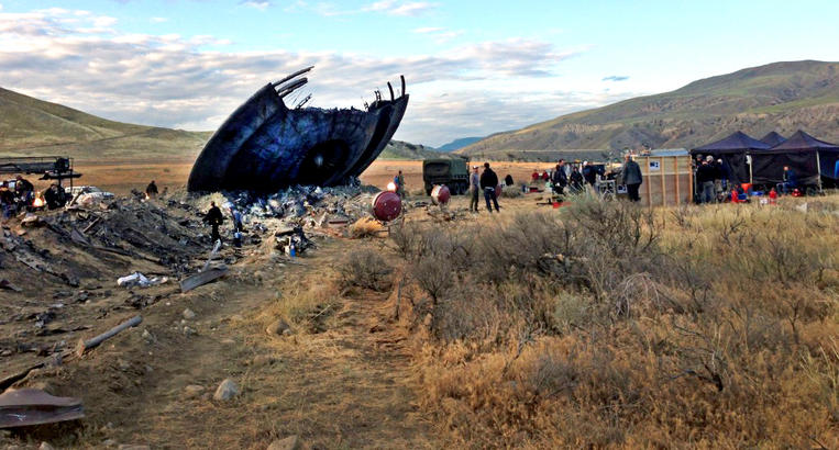 科幻電視劇《X-Files》中的飛碟墜機地點，其實是 BC 內陸。(Photo from TNFC)
