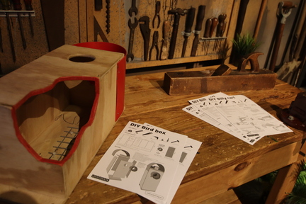 有興趣的朋友可以索取 DIY 指南，在家製作鳥箱（bird box）和木頭推車（billy cart）。