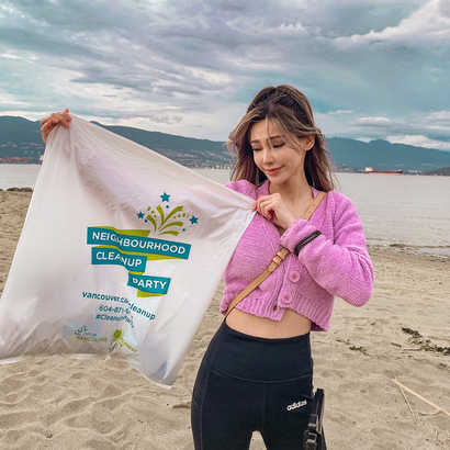 Ginny 呼籲大家到沙灘玩時，緊記把自己製造的垃圾帶走，不要增加海灘廢棄物！