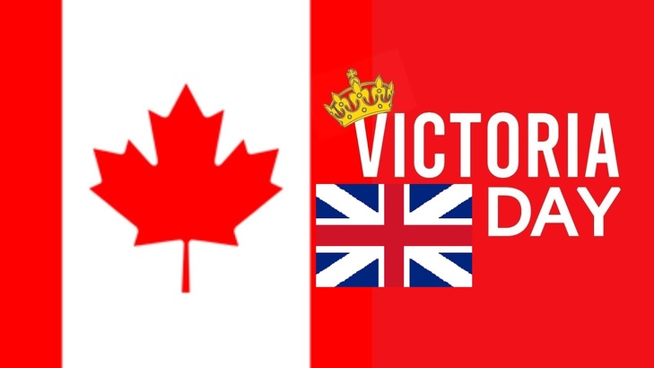 加拿大旗和象徵英聯邦的「米字旗」。(Photo from PublicHolidays.ca)