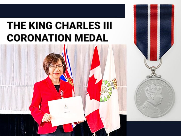 King Charles III's Coronation Medal 華語新聞界的榮耀 | 加拿大中文電台新聞總監 李潔芝 獲查理斯三世國王加冕獎章