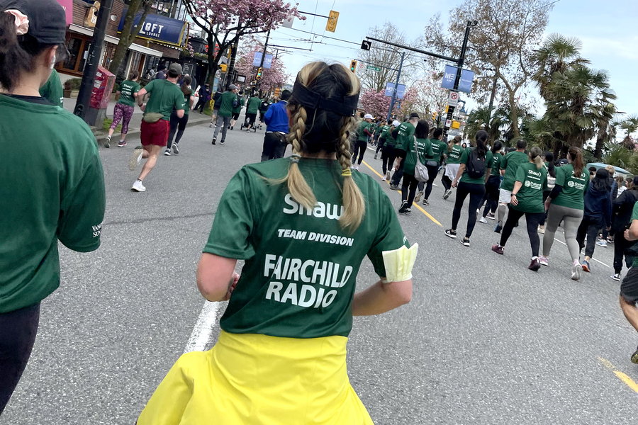 Vancouver Sun Run Team Fairchild Radio