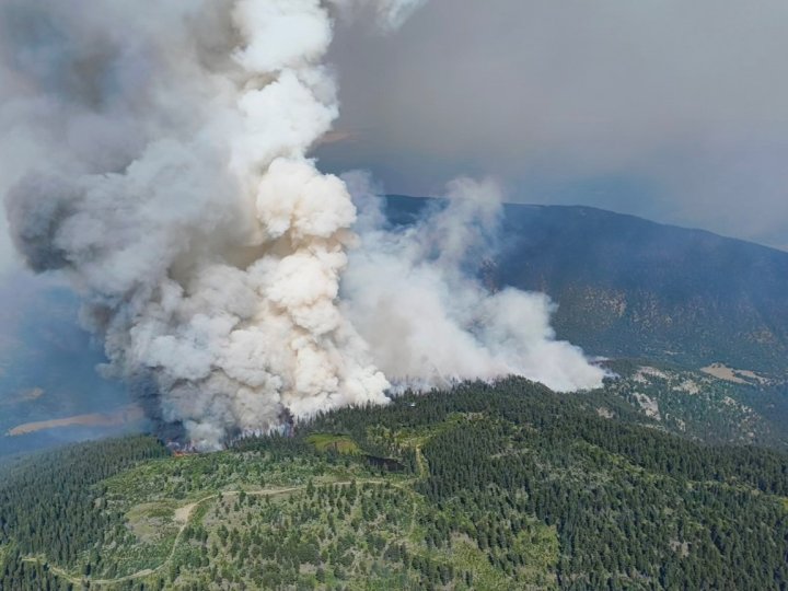 Kamloops兩場山火昨晚合併為一場山火 火場面積擴大8倍